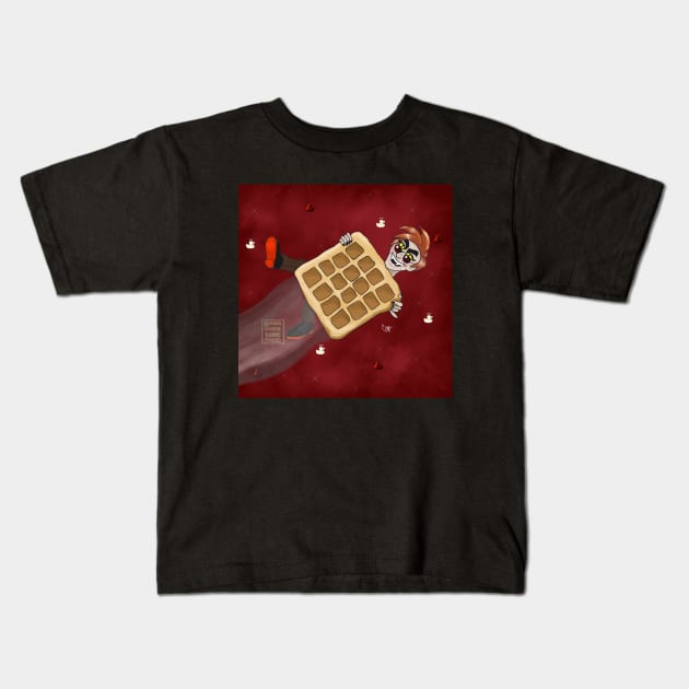 Crowley with a Waffle (Tacrowley) Kids T-Shirt by amadness2method